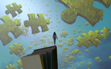 Sahilde yeşil yapraklar