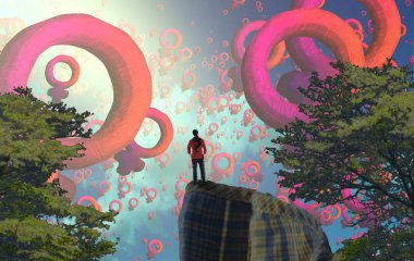 metin için alanı olan soyut kavramsal yaratıcı arkaplan 