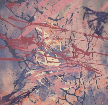 Metin için yeri olan boya lekeleriyle soyut arkaplan