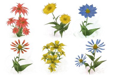 Çiçeklerle kusursuz desen