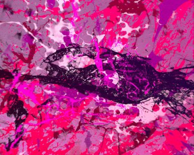 Arkaplanda soyut renkli lekeler