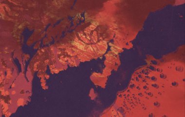 metin için alan ile arka planda soyut renkli lekeler