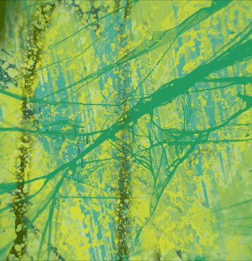 Metin için yeri olan boya lekeleriyle soyut arkaplan