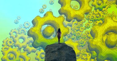 güzel ve sarı arka plan