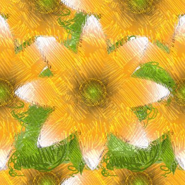 Arka planda çiçekler olan kusursuz desen