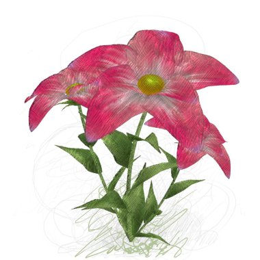 beyaz zemin üzerine suluboya çiçek