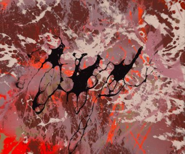 Arkaplanda soyut renkli lekeler