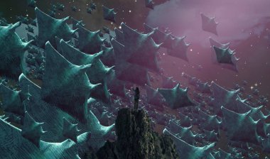 metin için alanı olan soyut kavramsal yaratıcı arkaplan 