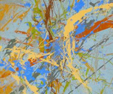 Arkaplanda soyut renkli lekeler