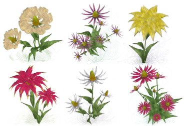 Çiçeklerle kusursuz desen