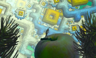 havuzda yeşil ağaç