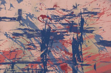 metin için alan ile arka planda soyut renkli lekeler 