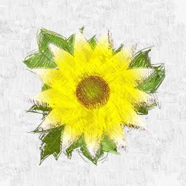 Eskipli arka planda dağınık grungy çiçek