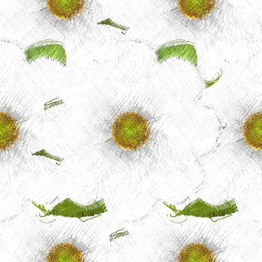 Arka planda çiçekler olan kusursuz desen