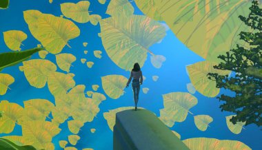 bir ağaç sonbahar arka plan