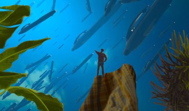 Ormandaki palmiye ağacı