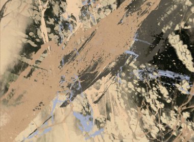 Metin için yeri olan boya lekeleriyle soyut arkaplan  