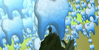 metin için alanı olan soyut kavramsal yaratıcı arkaplan 