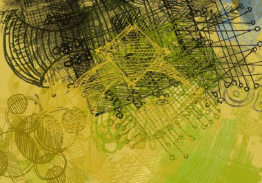 grunge elemanları ve metin için alan ile soyut arka plan