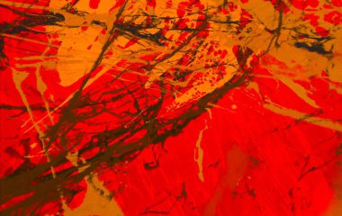 Metin için yeri olan boya lekeleriyle soyut arkaplan