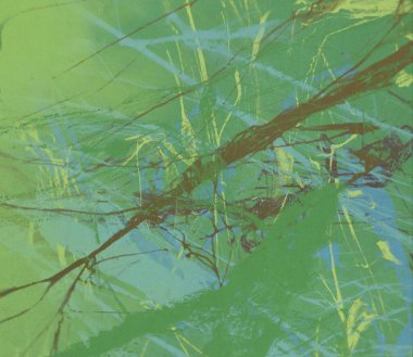 Arkaplanda soyut renkli lekeler