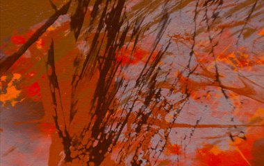 Metin için yeri olan boya lekeleriyle soyut arkaplan 