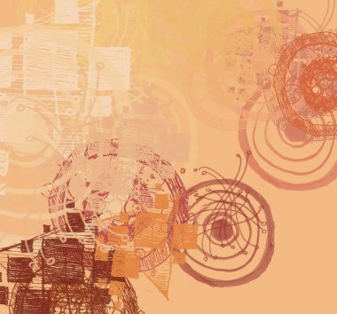 grunge elemanları ve metin için alan ile soyut arka plan