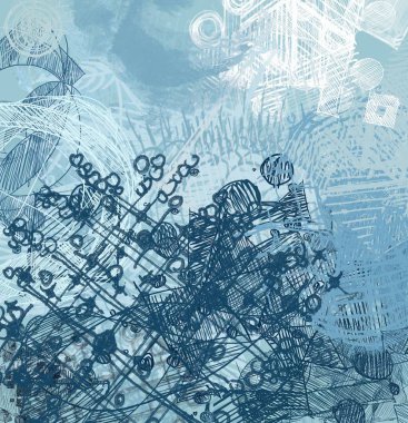 grunge elemanları ve metin için alan ile soyut arka plan