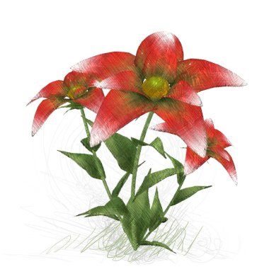 beyaz zemin üzerine suluboya çiçek