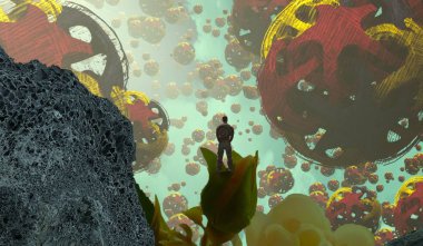 soyut renkli arkaplan, alanı kopyala 