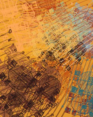 farklı desenler ile grunge arka plan