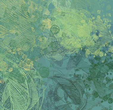 Yeşil yapraklı soyut arkaplan