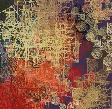 farklı desenlere sahip soyut grunge arkaplanı