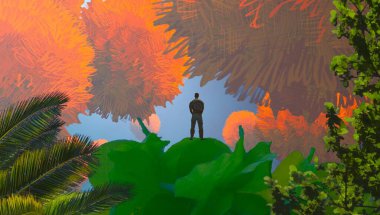 Soyut sanat dokusu. Renkli doku. Modern sanat eserleri. Renkli görüntü. Modern sanat. Çağdaş sanat.