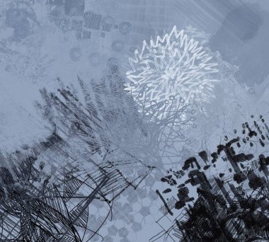 grunge elemanları ve metin için alan ile soyut arka plan