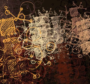 grunge elemanları ve metin için alan ile soyut arka plan