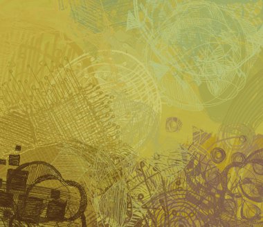 grunge elemanları ve metin için alan ile soyut arka plan