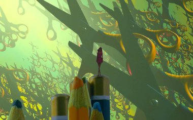 kuşlar ile vektör arka plan