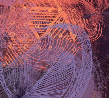 grunge elemanları ve metin için alan ile soyut arka plan