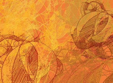 grunge elemanları ve metin için alan ile soyut arka plan