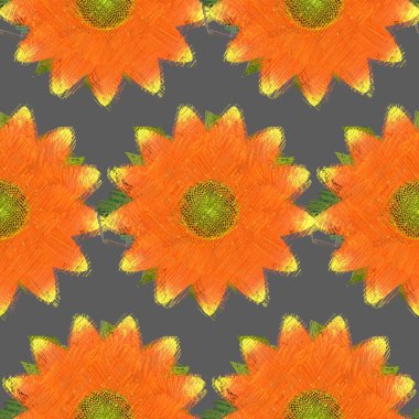 Arka planda çiçekler olan kusursuz desen