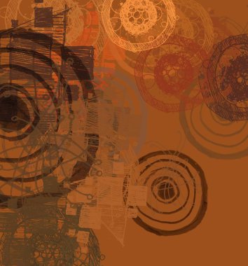 grunge elemanları ile soyut arkaplan