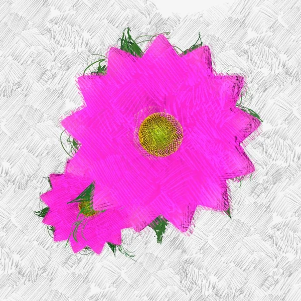 Грязные Цветы Потрепанном Фоне — стоковое фото