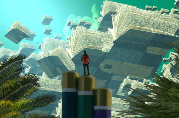 новый вид на город
