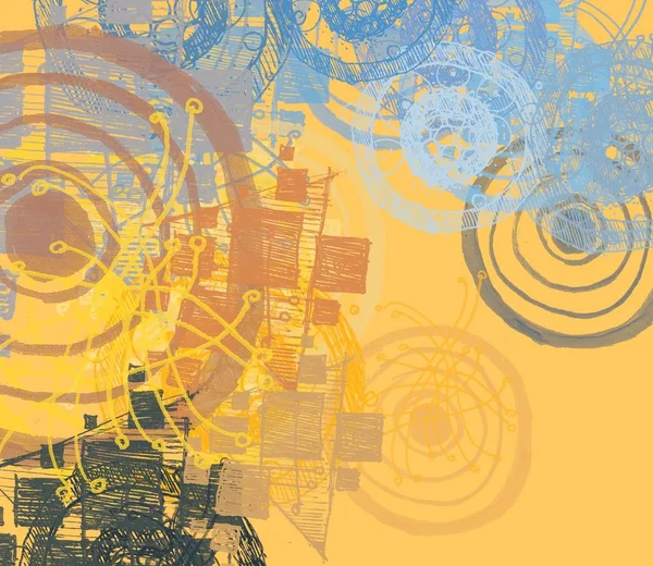 şehrin sanat illüstrasyon