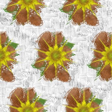 Çiçeklerle kusursuz desen