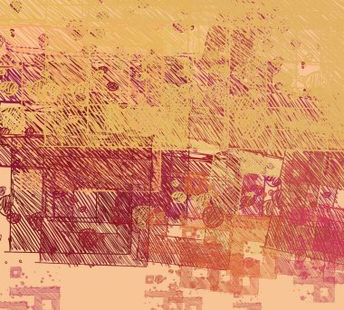 grunge elemanları ve metin için alan ile soyut arka plan