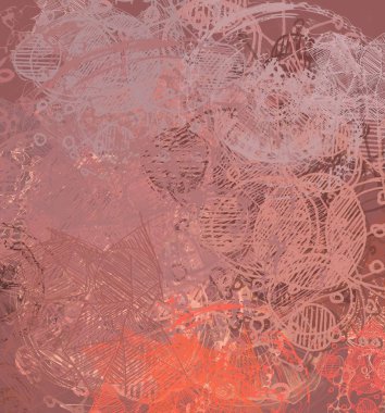 grunge elemanları ve metin için alan ile soyut arka plan