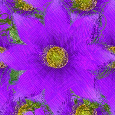 Arka planda çiçekler olan kusursuz desen