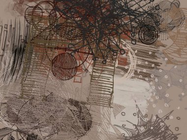 Farklı renk kalıplarına sahip soyut grunge arkaplanı 